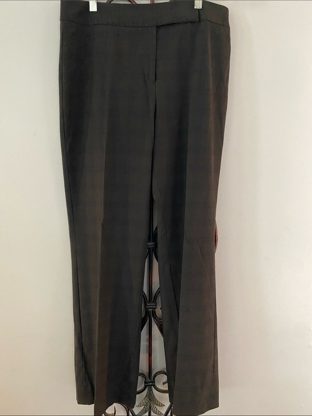 Alex Marie Brown Plaid Women's Blazer and Pant suit - Picture 3 of 5